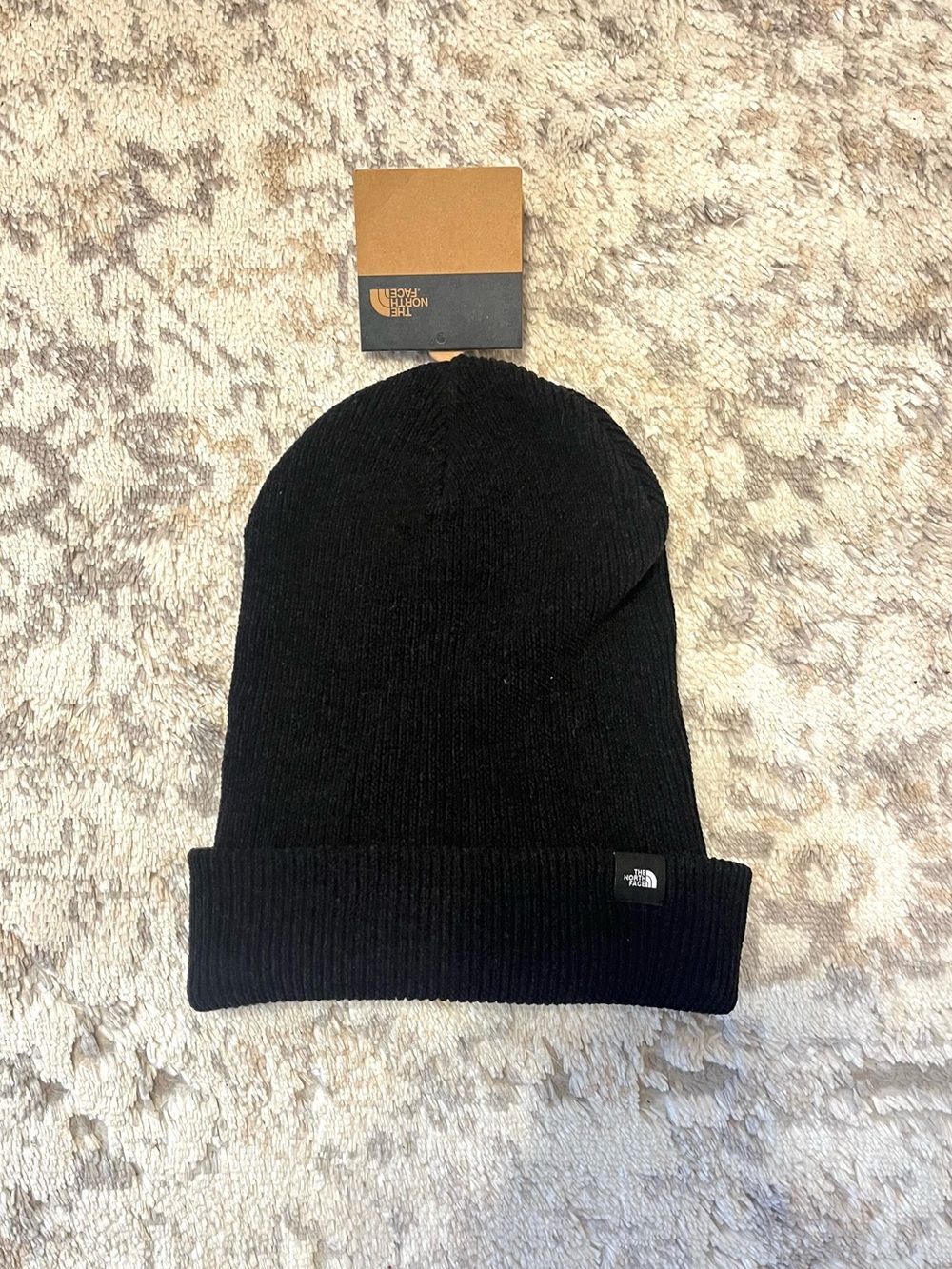 The North Face Black Ribbed Cuff Beanie